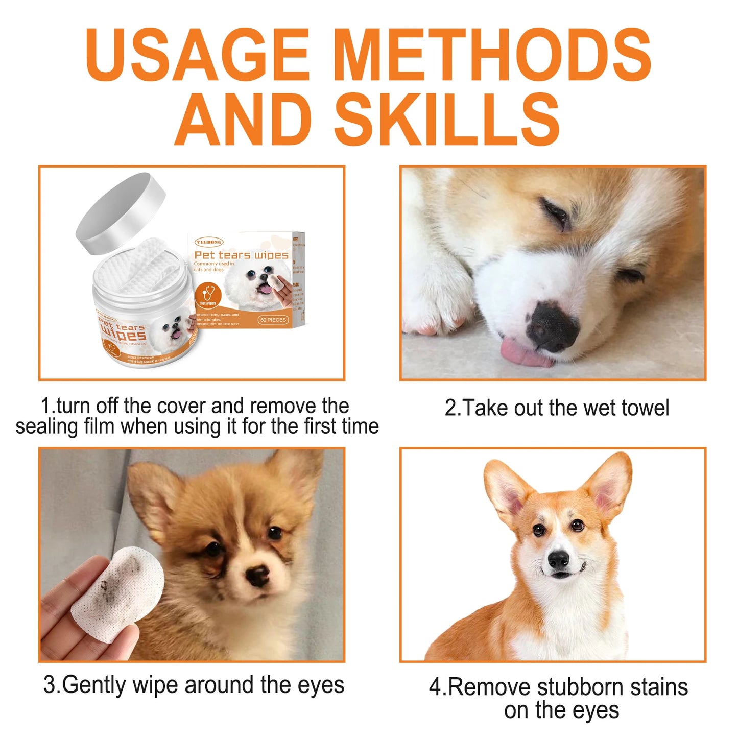 Tear Stain Wipes