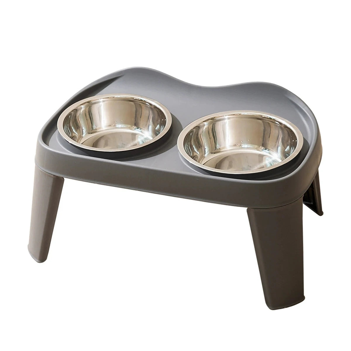 One piece dog classic folding elevated double bowl medium and large dog bowl golden retriever large dog feeding bowl pet bowl