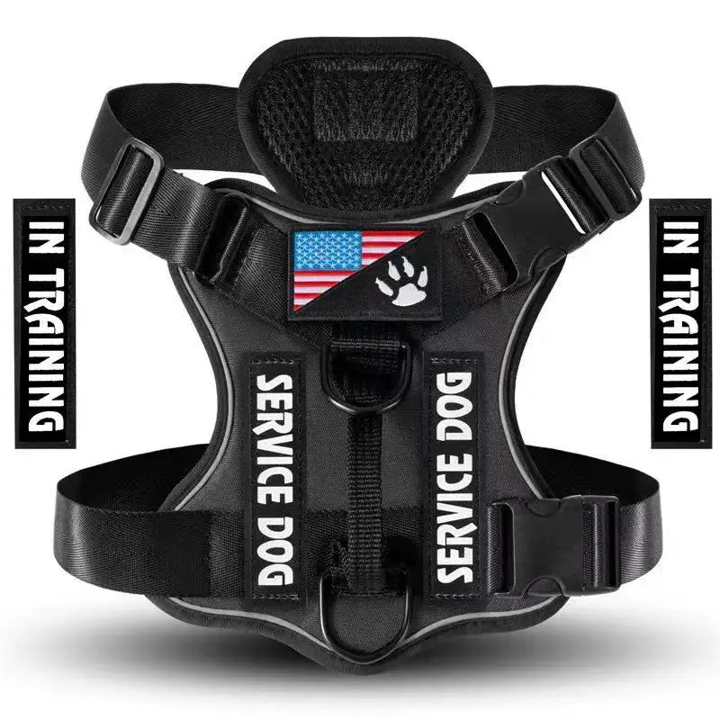 Reflective Dog Vest Harness with 5 PCS Patches