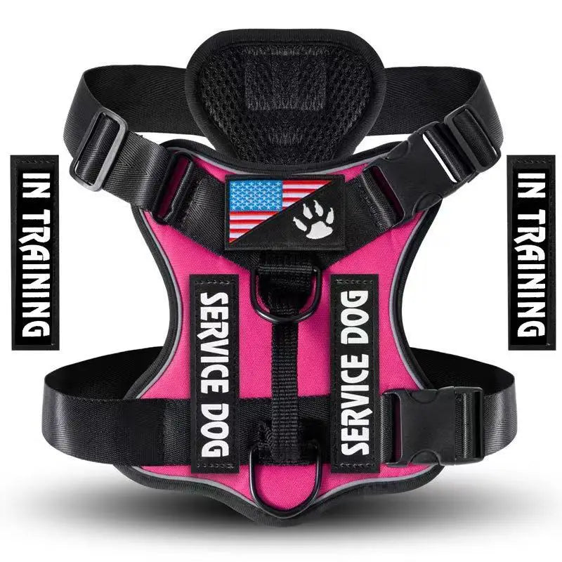 Reflective Dog Vest Harness with 5 PCS Patches