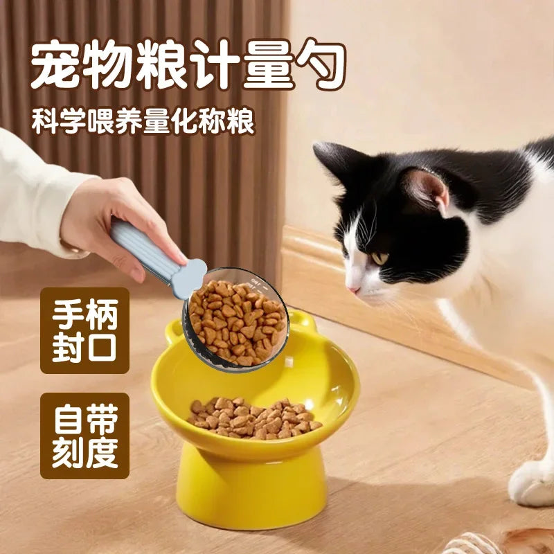 Pet Food Spoons With Scale Clip Dog Food Spoon Visual Multifunctional Spoon Cat Food Shovel Pet Supply