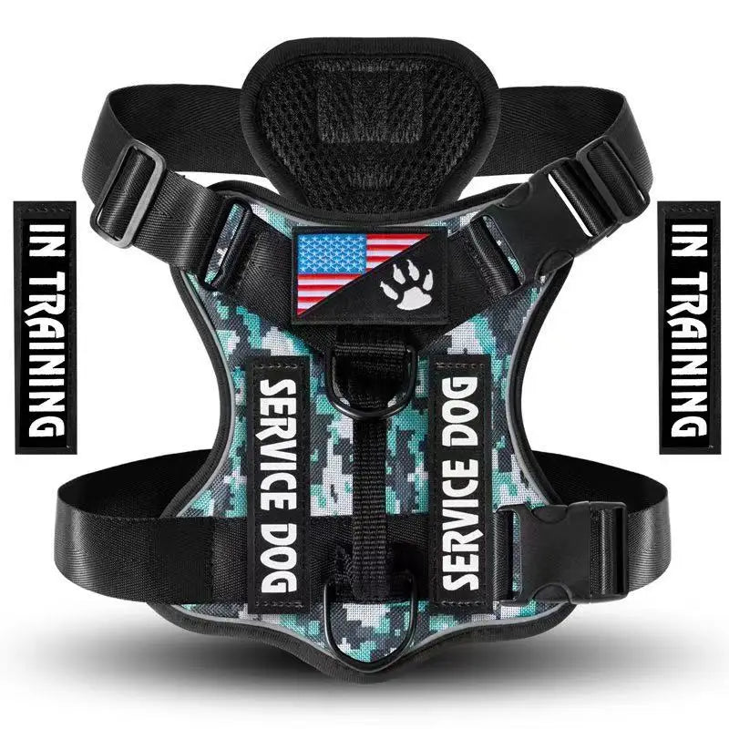 Reflective Dog Vest Harness with 5 PCS Patches