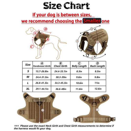 Large Breed Tactical Harness