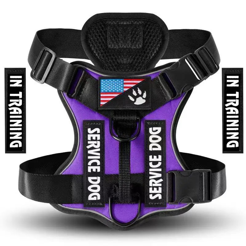 Reflective Dog Vest Harness with 5 PCS Patches