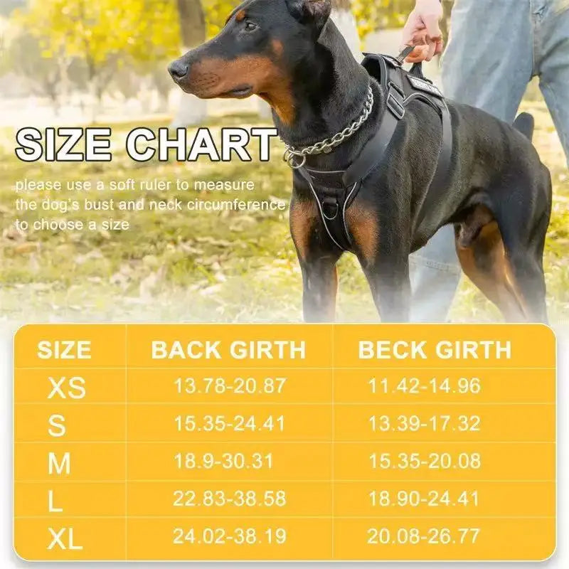 Reflective Dog Vest Harness with 5 PCS Patches