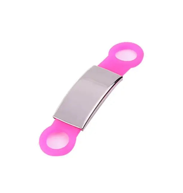 Custom Slide-On Silicone Dog Tag - Silent Pet ID Tag Personalized Engraved - Waterproof Pet Collar Accessory No Noise Free Ship