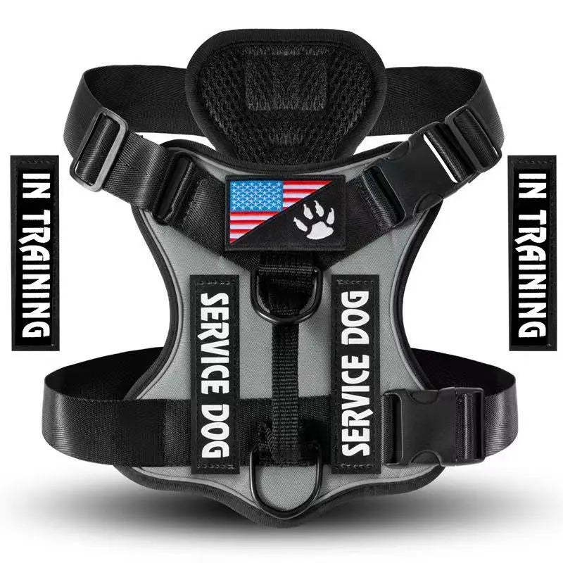 Reflective Dog Vest Harness with 5 PCS Patches