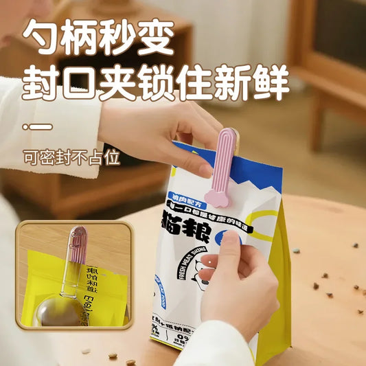 Pet Food Spoons With Scale Clip Dog Food Spoon Visual Multifunctional Spoon Cat Food Shovel Pet Supply